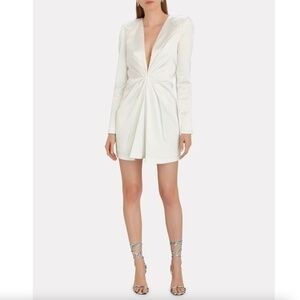 Gauge 81 Zarate White Long Sleeve Mini Dress Size XS